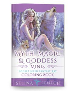 Myth, Magic, and Goddess Minis - Pocket Sized Fantasy Art Coloring Book