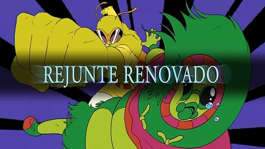 Screenshot do clipe da música Interior People, com o título 