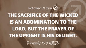 The Delight of God – Proverbs 15:8