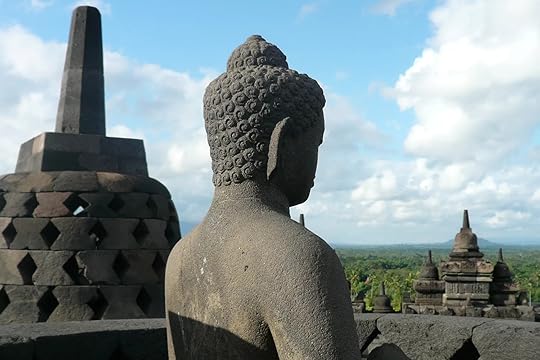 View from the Borobudur Temple in Indonesia