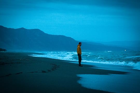 Marcel and the crazy sea at Velipoja, Albania