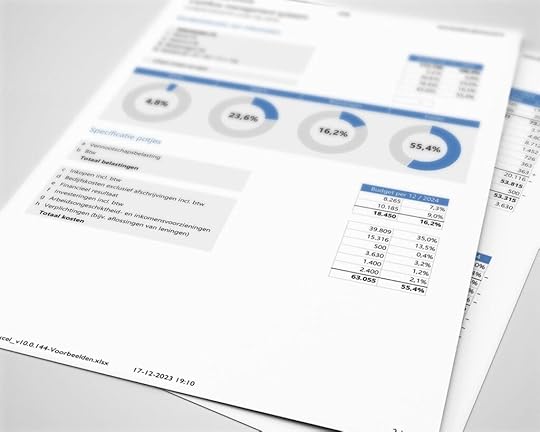 Update Boekhouden in Excel versie 10.0 - cashflow management systeem volgens de profit first methode