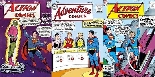Several Silver Age Superman covers by artist Al Plastino.