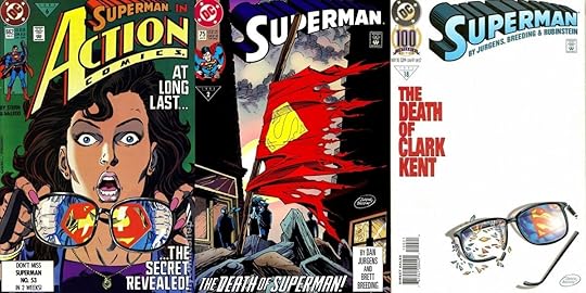 Superman covers from the '90s, from Kerry Gammil and Dan Jurgens.