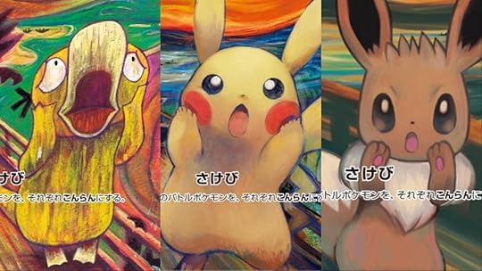 Pokemon Edvard Much The Scream cards collaboration