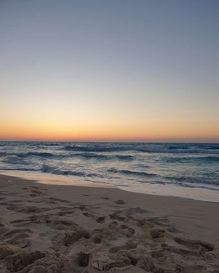 Natural views; especially beaches inspire Ayah. © 2022 Ayah Yasser