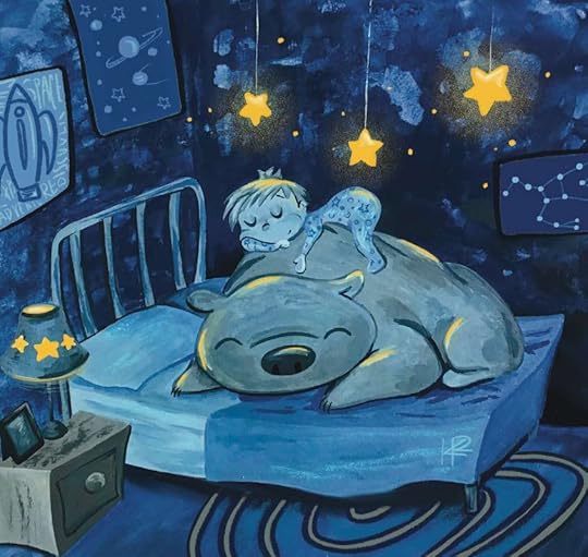 Teddy Bear Snuggles-inspired by Kathryn's kids, who never go to bed without a stuffed animal or special blanket. © 2022 Kathryn Rammell Art