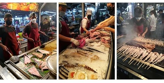 Amazing seafood Penang Food Fest Food Court. The Backpacking Housewife