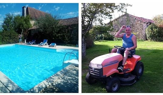 Housesitting duties included managing the grounds. The Backpacking Housewife.