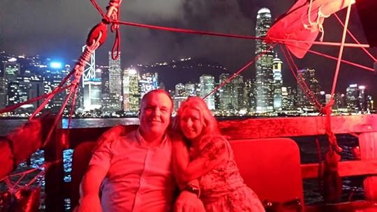Sailing on Victoria Harbour to see the Symphony of Lights Hong Kong