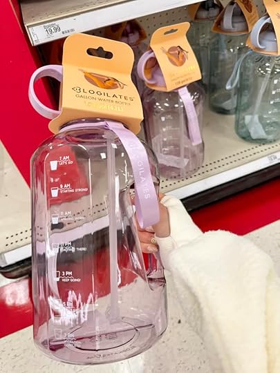 blogilates at target gallon timer bottle purple