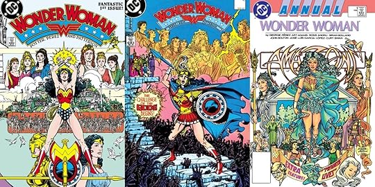 George Perez's covers for Wonder Woman's second series from 1986.