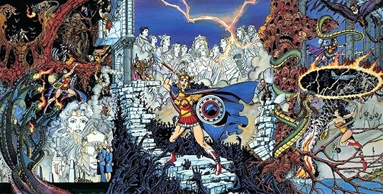 Gatefold cover to 1987's Wonder Woman #10,