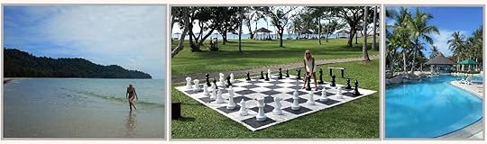 Enjoying one of Kota Kinabalu’s fabulous beach resorts, 