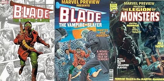 Cover from various '70s Marvel Magazines starring Blade, the Vampire Hunter.