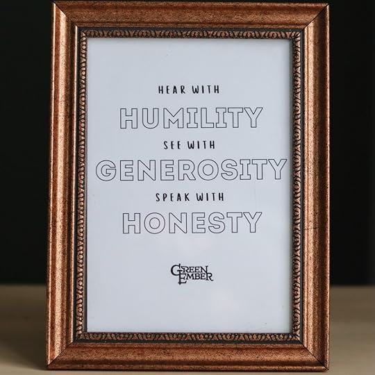 Ember Falls Printable Quote framed
