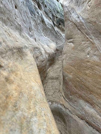 getting really narrow at Annie's Canyon Trail