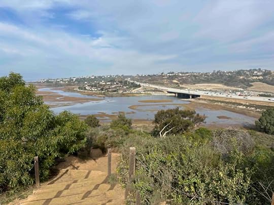 view of lagoon from peak