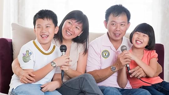 family karaoke fun