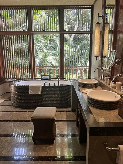 bathroom at the bali four seasons