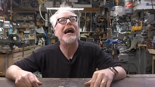 Mythbusters, Adam Making a wild face for PlayStation removing Discovery content article
