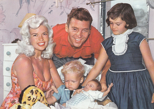 Jayne Mansfield, Mickey Hargitay and family