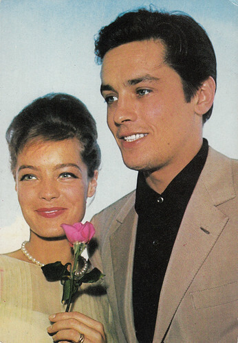 Romy Schneider and Alain Delon