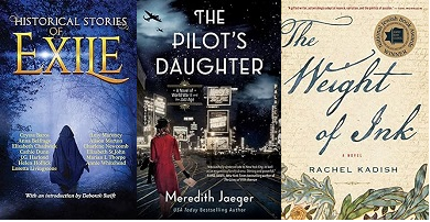 Exile, The Pilot's Daughter, The Weight of Ink covers