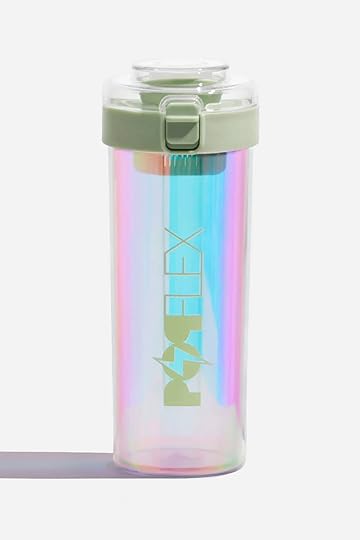 popflex iridescent shaker bottle for protein shakes 