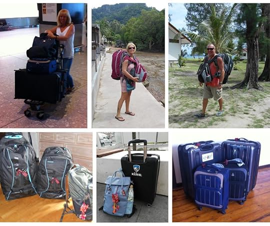 Thankfully, we have now reduced our luggage to hand luggage only!