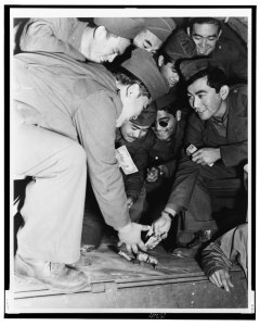 442nd Regimental Combat Team play craps.