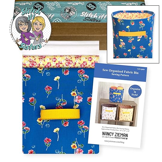 NZP-Q021_02 Sew Organized Fabric Bin Sewing Pattern available at Nancy Zieman Productions at ShopNZP.com