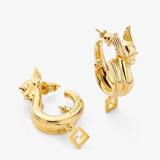 Pokemon Fendi collaboration collection Dragonair earrings