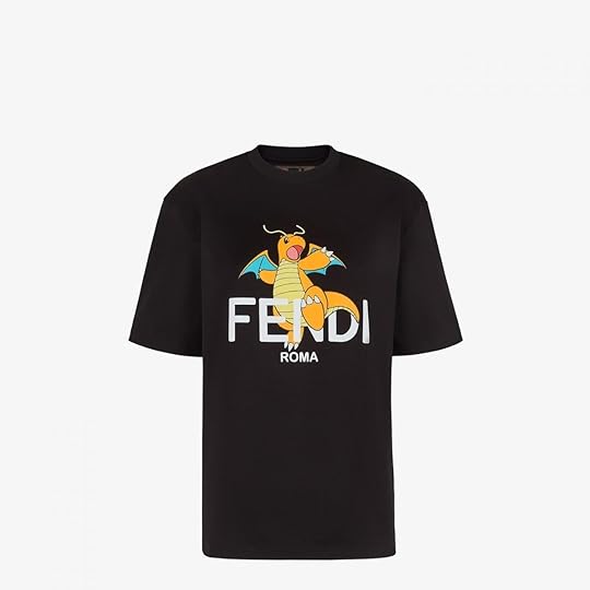 Pokemon Fendi collaboration collection Dragonite tshirt