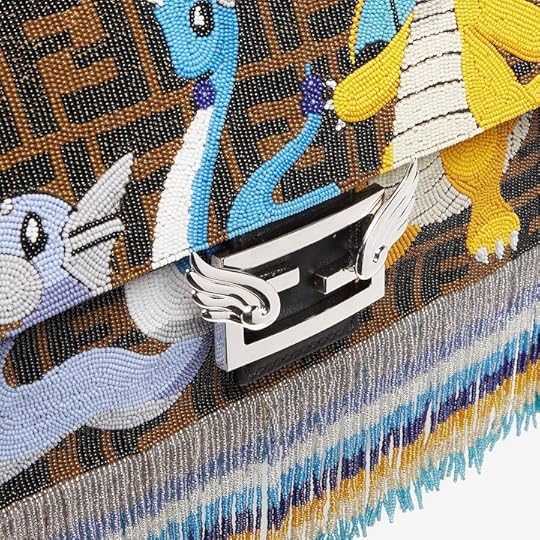 Pokemon Fendi collaboration collection Dragonite beaded bag