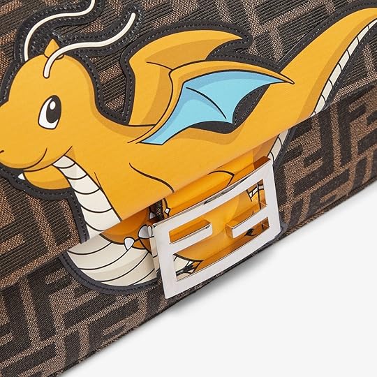 Pokemon Fendi collaboration collection Dragonite bag closeup