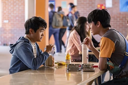 American Born Chinese friends hang out at the lunch table