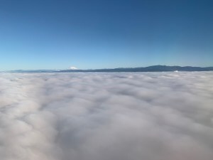 clouds from plane window