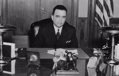 J. Edgar Hoover at His Desk