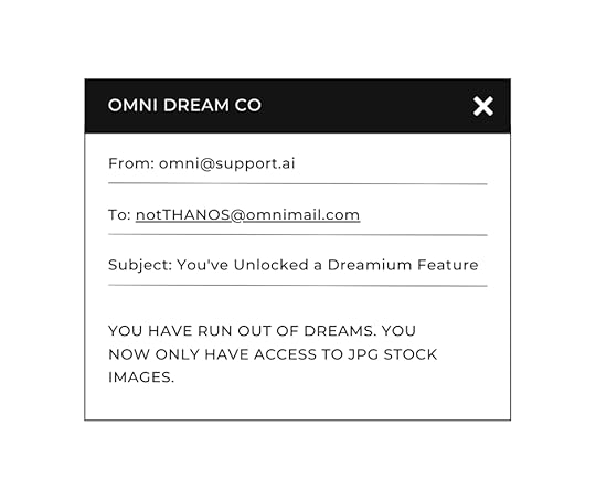 graphic depicting an email with the title of the story