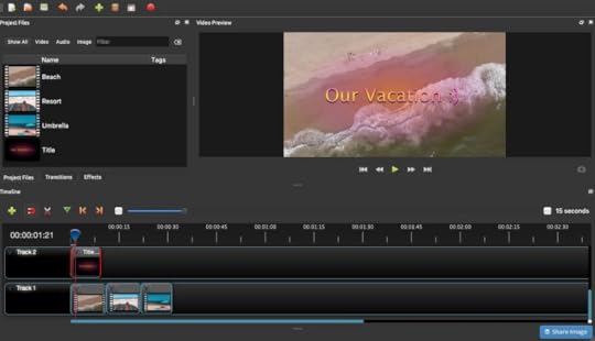 OpenShot software edit video
