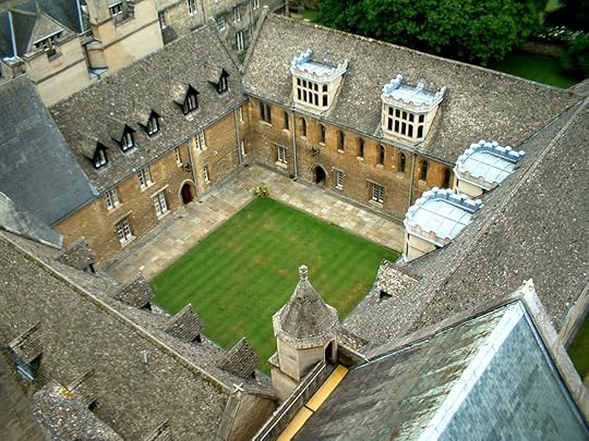 Quad from above at Merton College