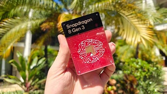 Snapdragon 8 Gen 3 chipset in hand