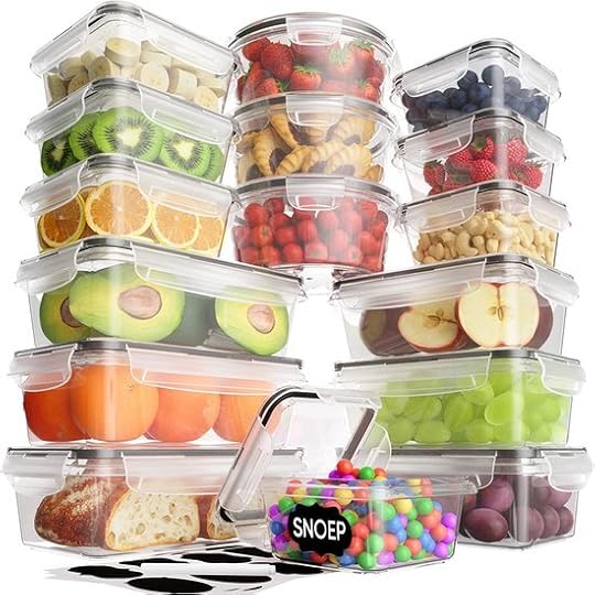 Strex Vershoudbakjes - Meal Prep Bakjes - Plastic Diepvries Bakjes - Met...