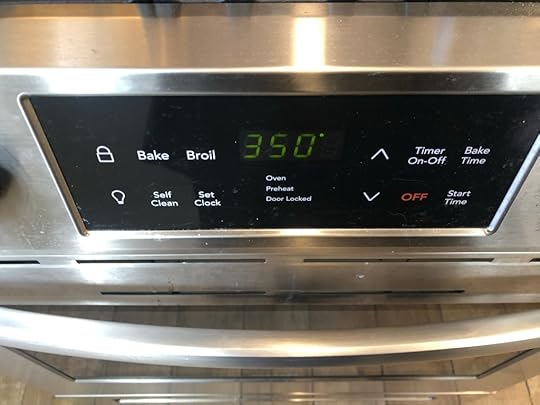 photo of my oven set at the temp 30 degrees Fahrenheit.