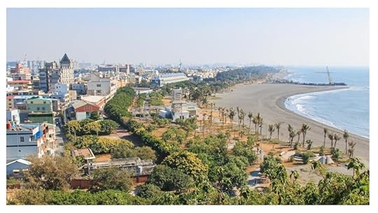 Cijin Beach is a rare spectacle with its black sand!