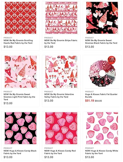 Valentines Day Fabric Available at Nancy Zieman Productions at ShopNZP.com