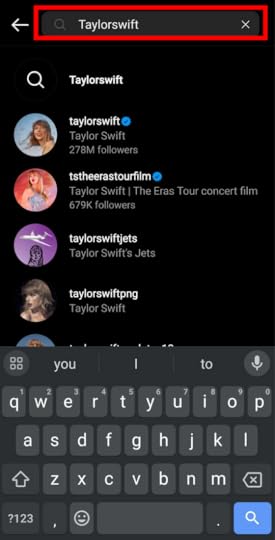 Instagram enter name