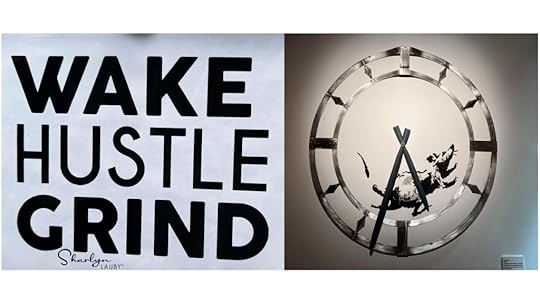 wall art Banksy effectiveness wake hustle grind