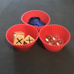 Red silicone cupcake cups